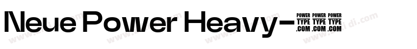 Neue Power Heavy字体转换